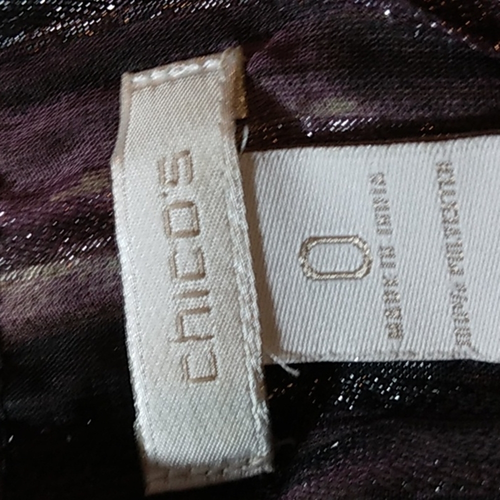 Chico's womans top sz 0 - Picture 8 of 8